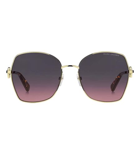 Womens/ladies Butterfly Sunglasses One Size Gold Brown Marc Jacobs