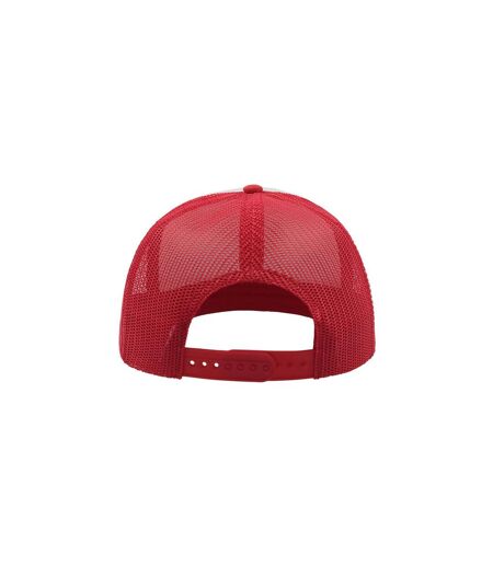 Casquette trucker snap 90s adulte blanc / rouge / bleu roi Atlantis