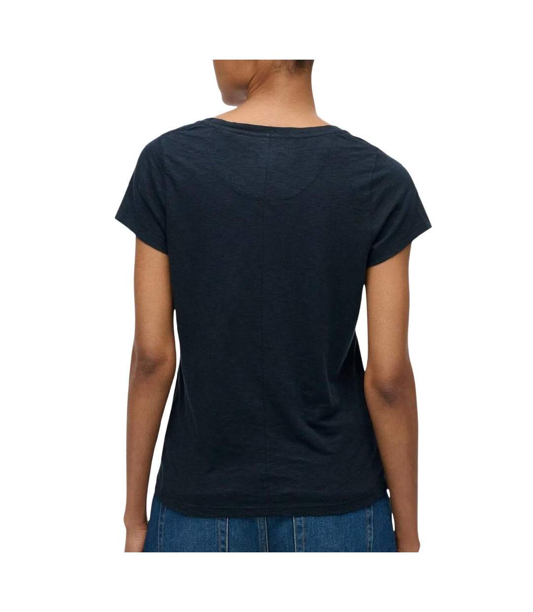 T-shirt marine femme superdry studios scoop-2