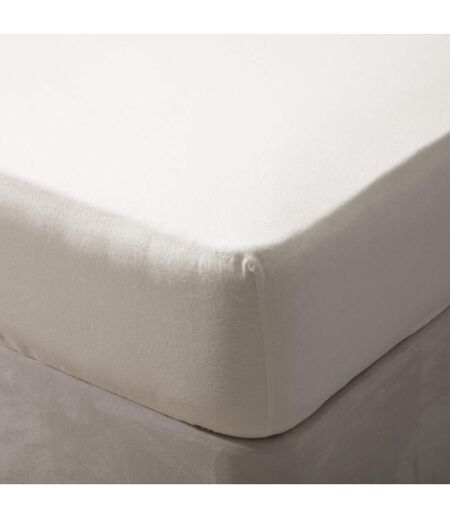 Belledorm Brushed Cotton Fitted Sheet (Cream) - UTBM303