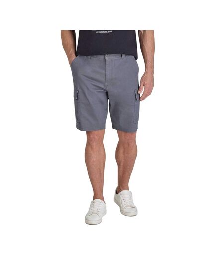 Mens Classic Cargo Shorts Frost Grey Raging Bull