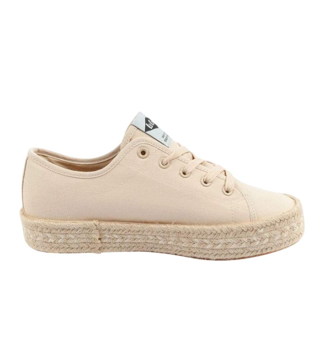 Baskets Motif/style Tressé Femme Beige Lee Cooper-4