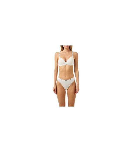 Womens/ladies Logo Briefs White Black Boss