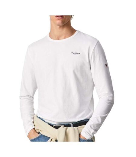 T-Shirt manches longues blanc homme pepe jeans original basic 2 - l