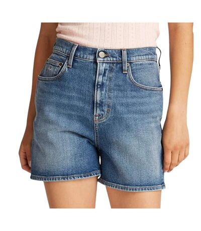 Short en jean bleu femme tommy hilfiger mom - 26
