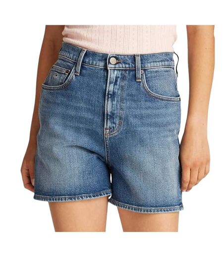 Short en jean bleu femme tommy hilfiger mom - 26