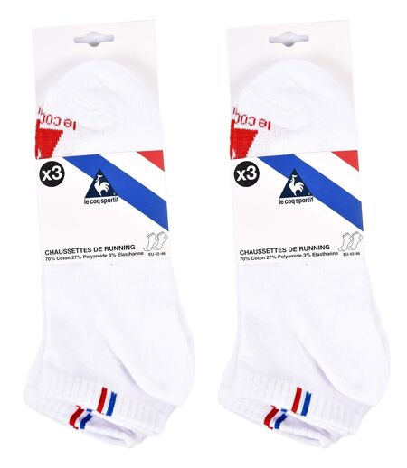 Chaussettes SNEAKER LE COQ SPORTIF Pack de 6 9392 BLANC