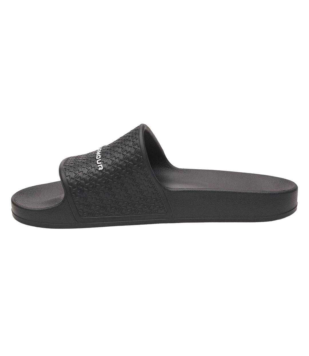 Claquettes Motif/style 1 Seule Sangle Lite Femme Noir Blanc Under Armour-2