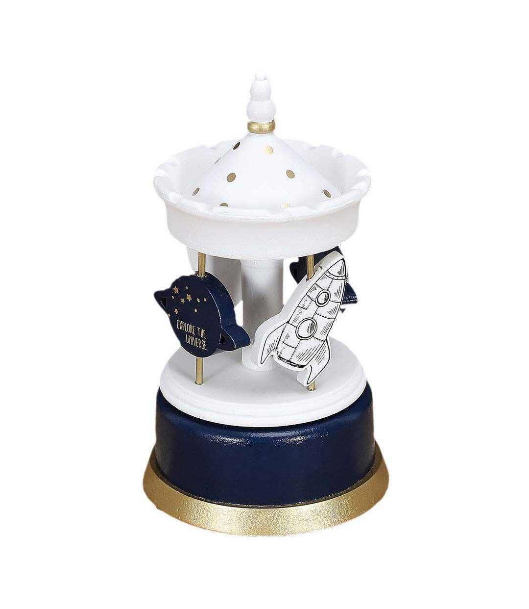 Carroussel musical en bois pour enfant-3