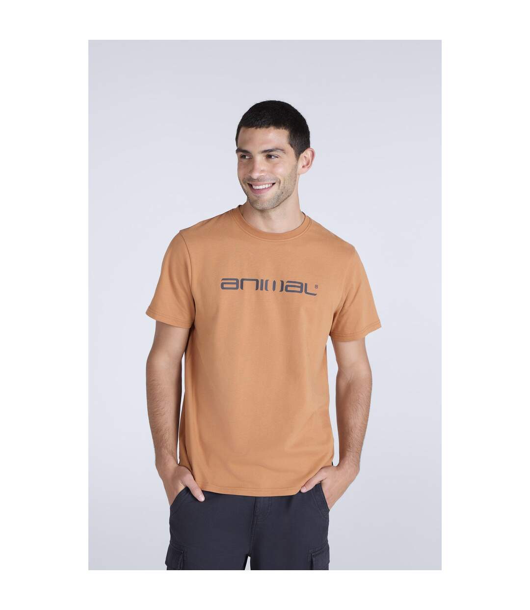 T-shirt Leon Homme Rouille Animal-1