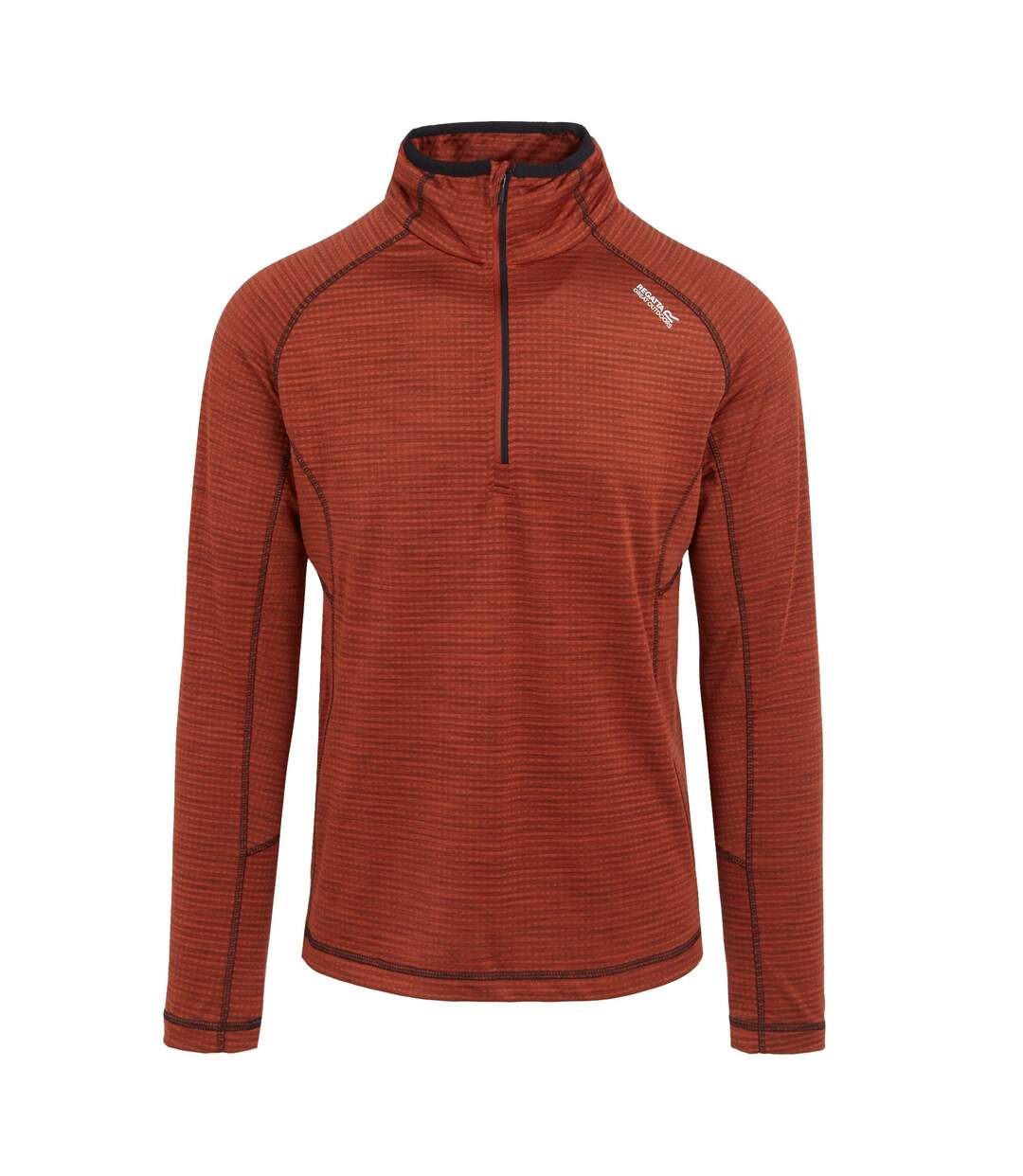 Mens yonder ii half zip fleece top red ochre Regatta