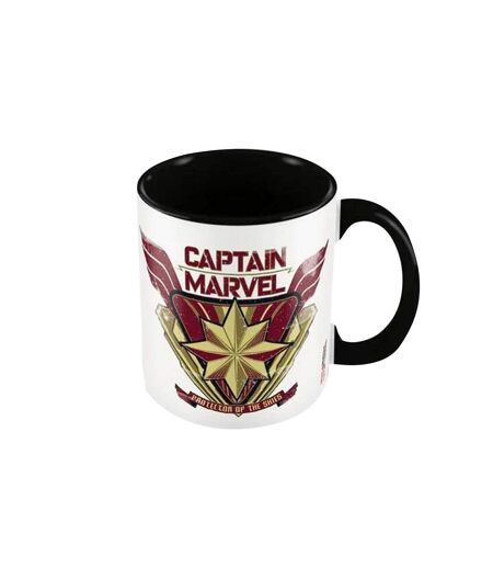 Captain Marvel - Mug PROTECTOR (Blanc / Noir / Rouge) (Taille unique) - UTPM2202