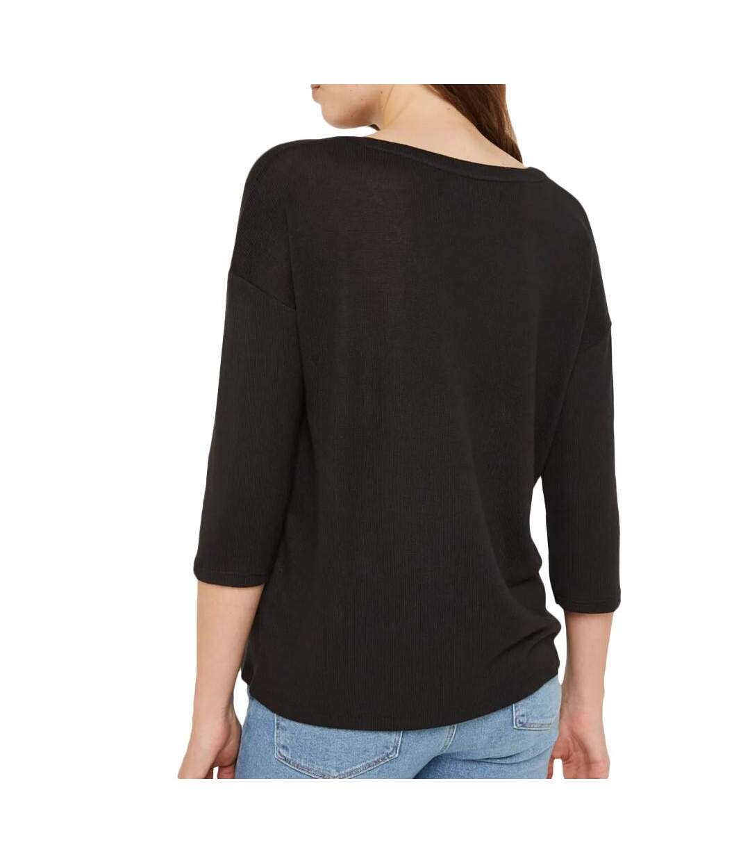 Pull noir femme vero moda brianna 3/4-2