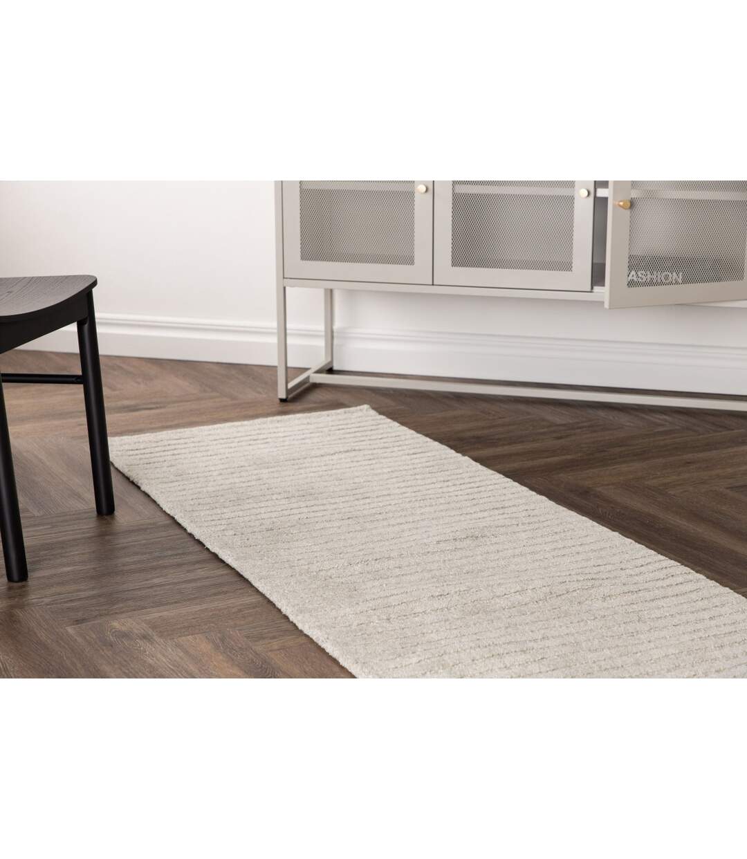 Tapis Design Milton 70x200cm Gris Clair-5