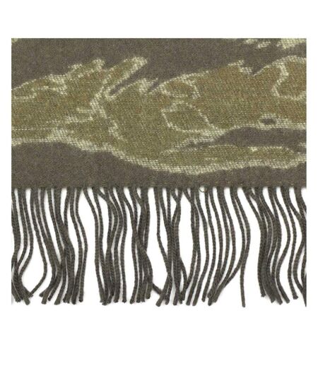 Nova Camo Logo Scarf One Size Olive AllSaints