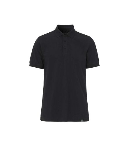 Mens pique stretch polo shirt black Cottover