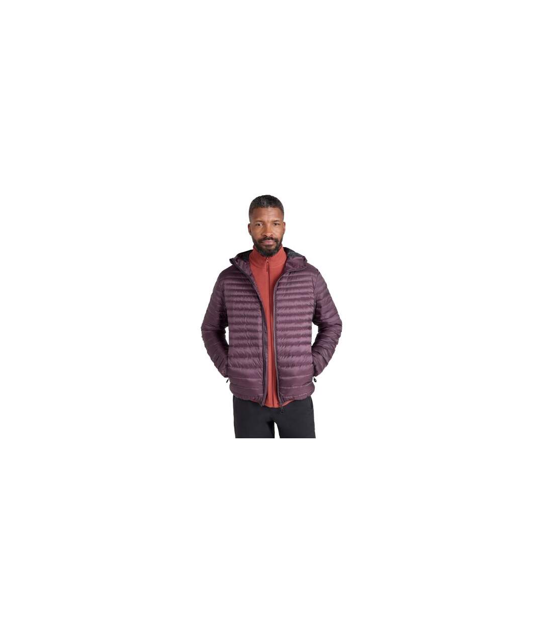 Veste À Capuche Hybrid Extreme Homme Marron Foncé Mountain Warehouse-1