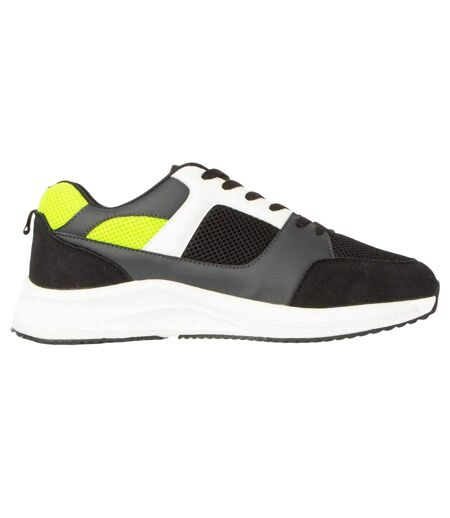 Mens Contrast Trainers Blue Yellow Loyalty & Faith