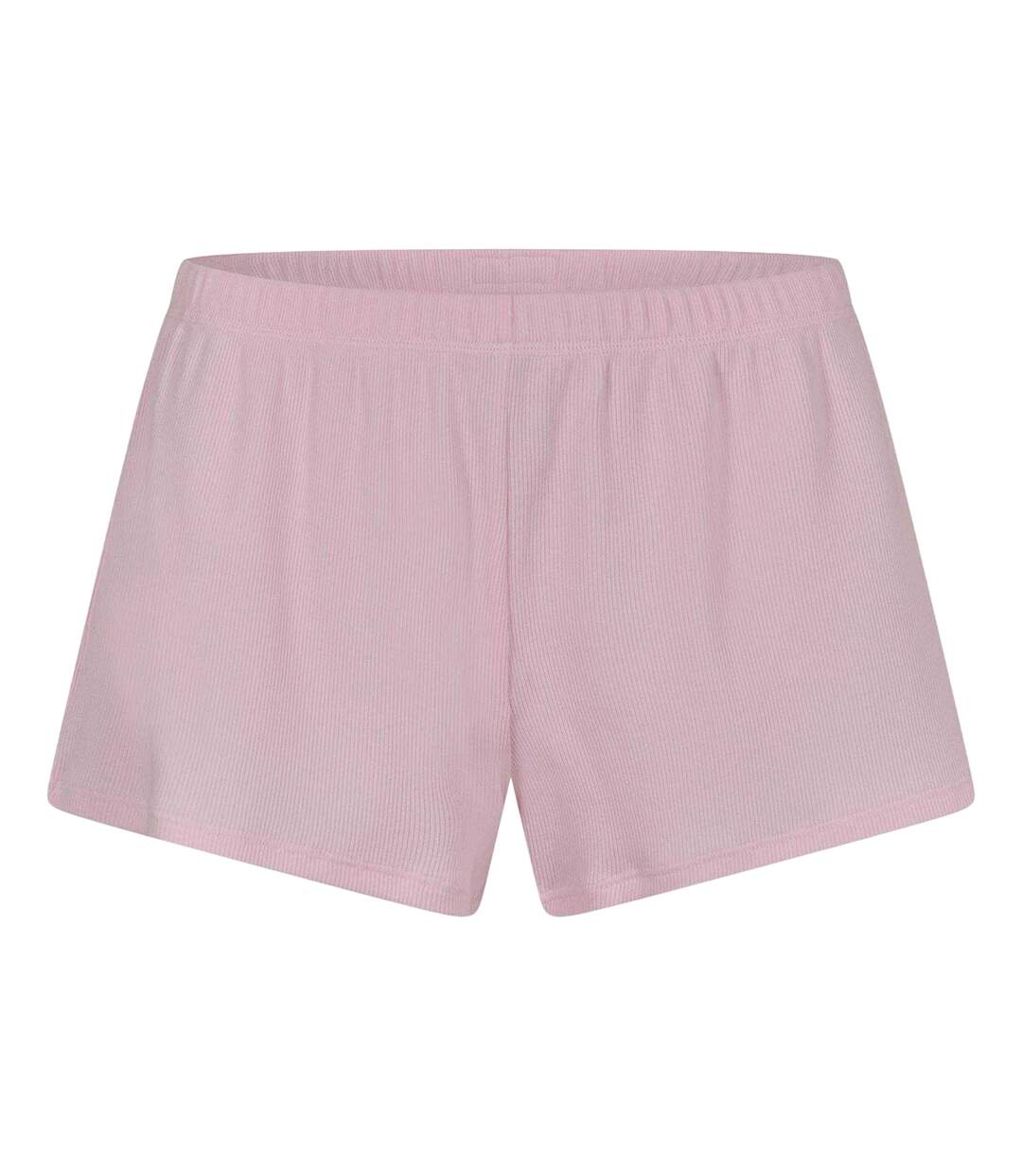 Womens/ladies Ribbed Loose Fit Shorts Cherry Blossom Skims-1