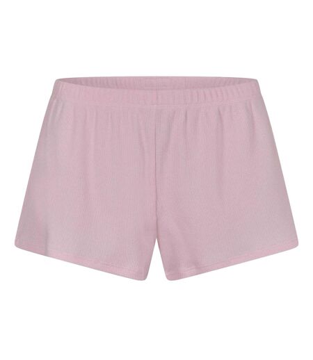 Womens/ladies Ribbed Loose Fit Shorts Cherry Blossom Skims