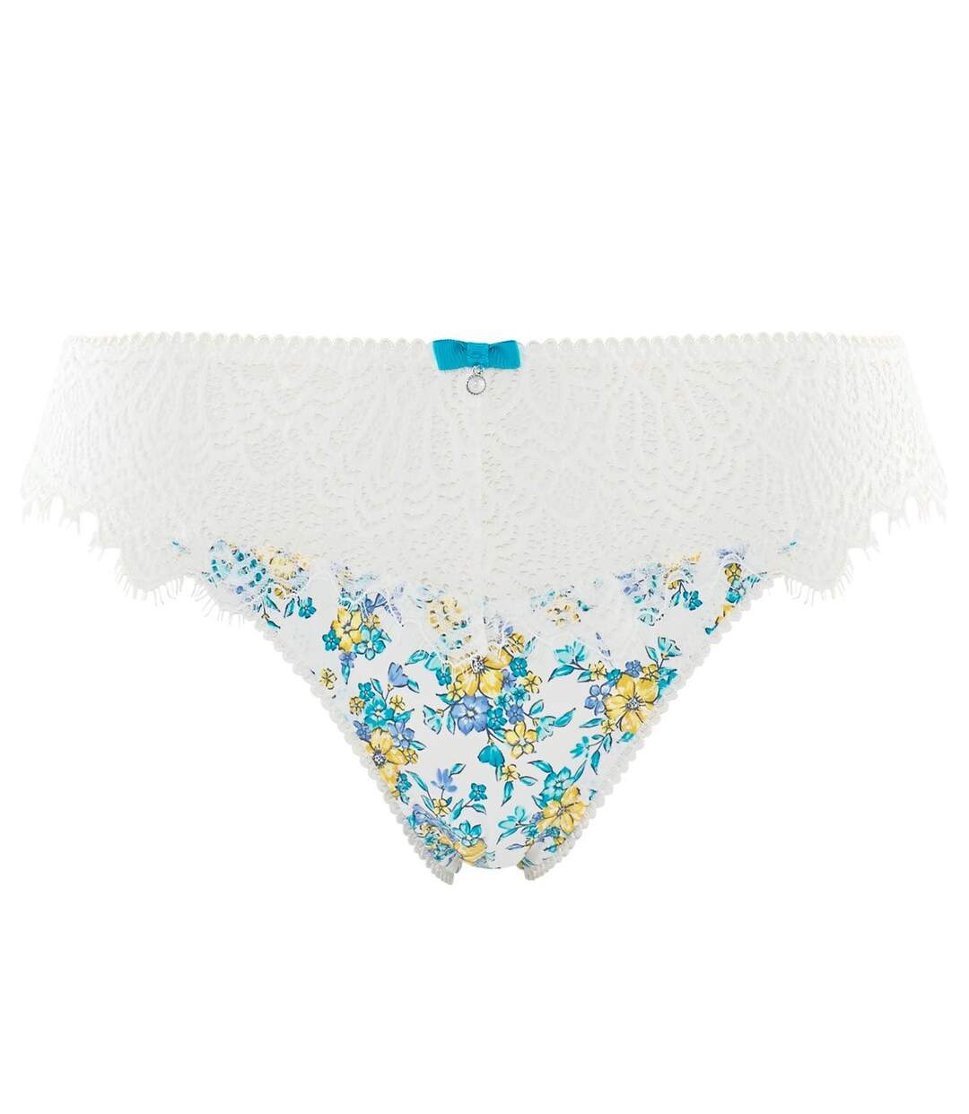 Culotte ivoire/turquoise Sweet Heart-1