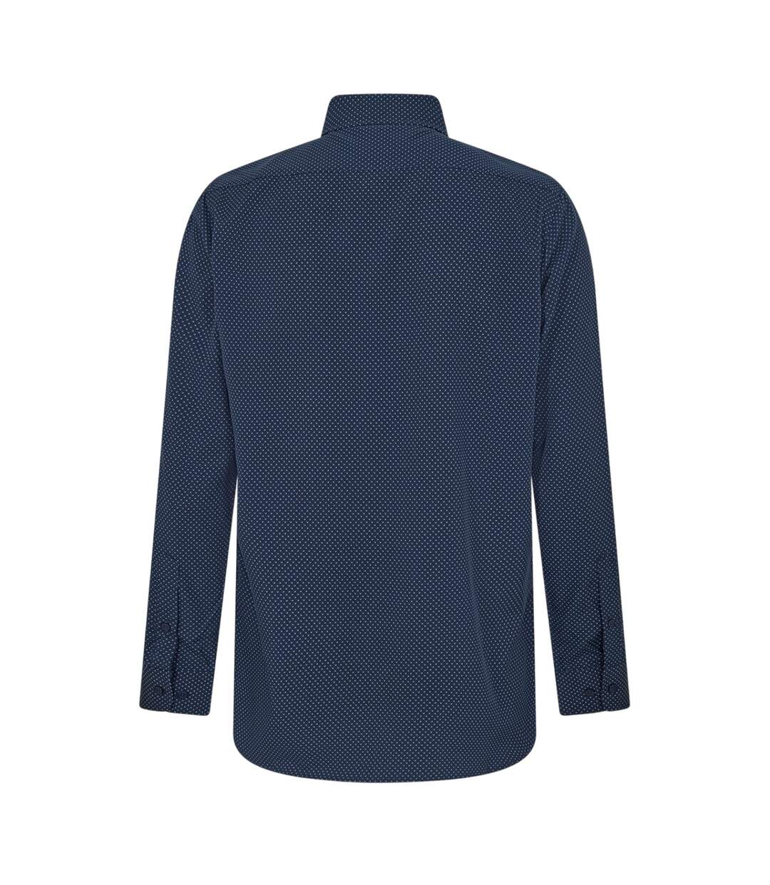 Mens Stripe Long-sleeved Shirt Navy Scotch And Soda-2