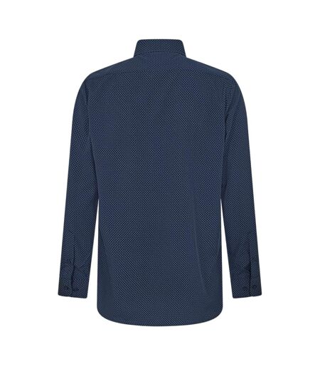 Mens Stripe Long-sleeved Shirt Navy Scotch And Soda