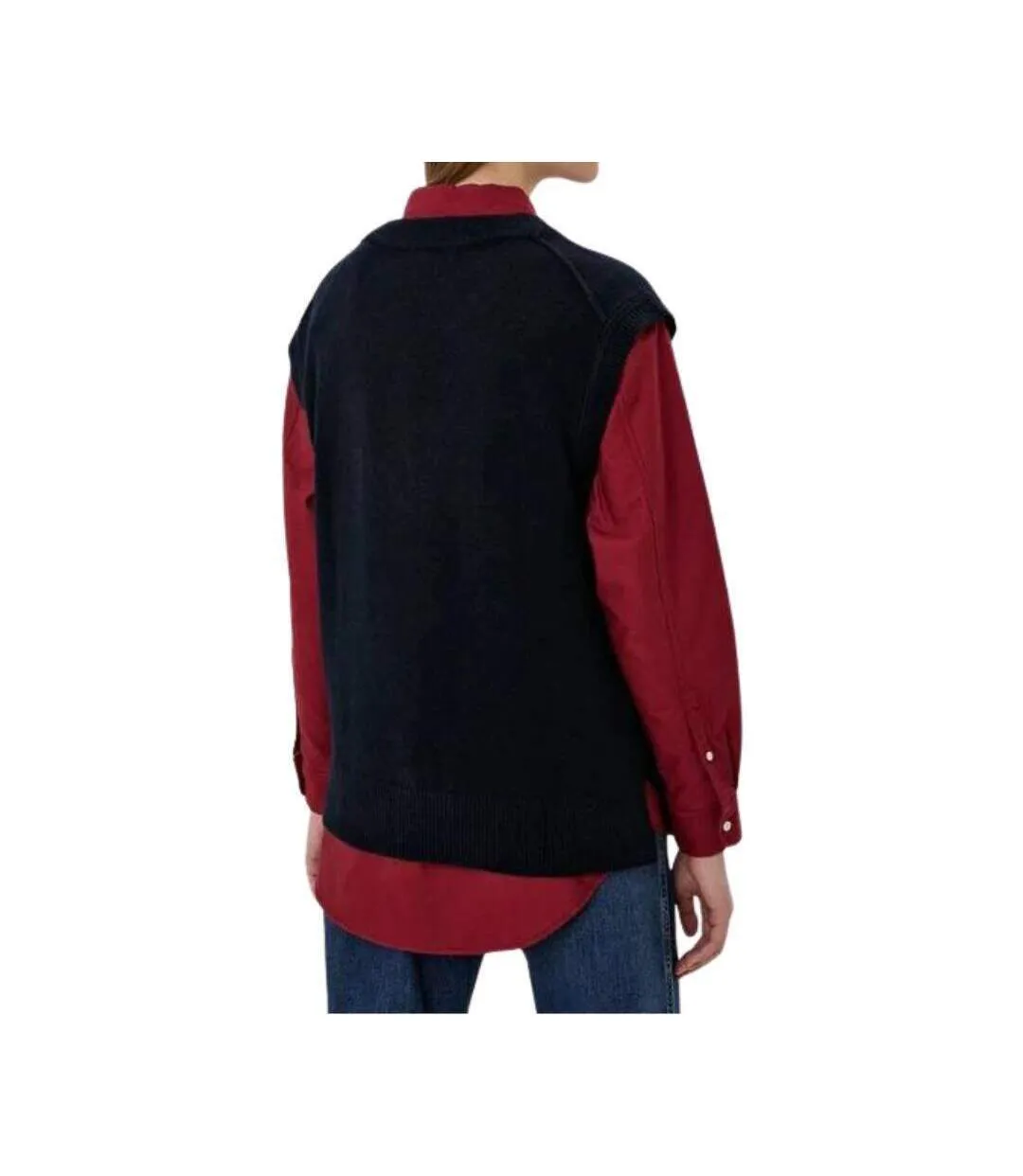 Gilet Motif/style Logo Brodé Femme Bleu Marine Tommy Hilfiger-2