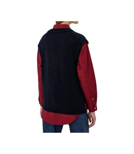 Gilet Motif/style Logo Brodé Femme Bleu Marine Tommy Hilfiger