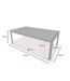 Table de jardin fixe en aluminium et acacia 10 places PARADIZE - Noyer et graphite-3