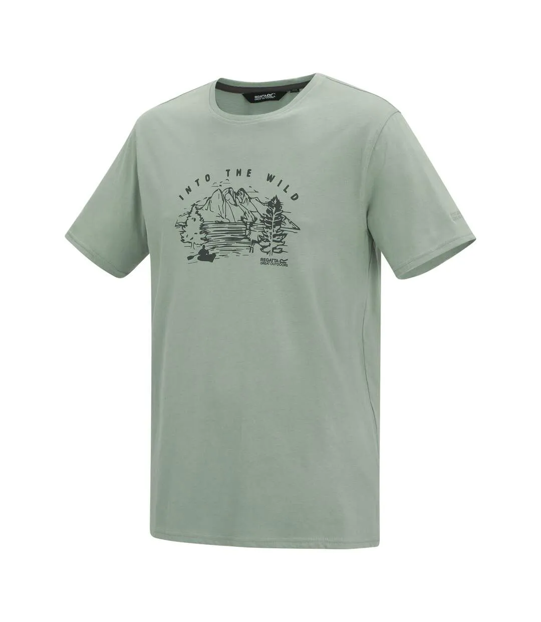 Mens Cline Ix Mountain T-shirt Glacier Regatta-3