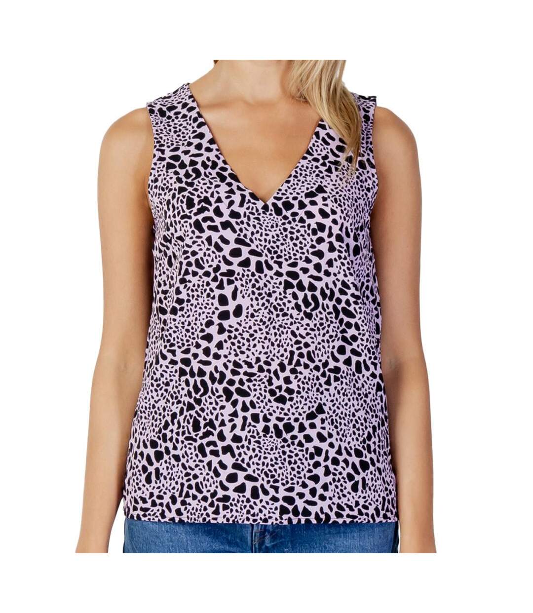 Blouse Noir/violet Femme Vero Moda saga - M-1