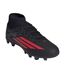 Childrens/kids F50 League Firm Ground Football Boots Black Red Adidas-1