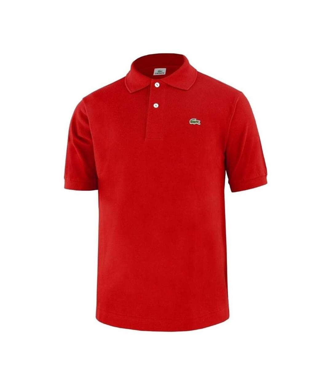 Polo rouge homme lacoste l1212-1