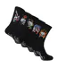 5 Pack Mens Crew Socks Skull Pattern Soft Breathable Casual Socks-1