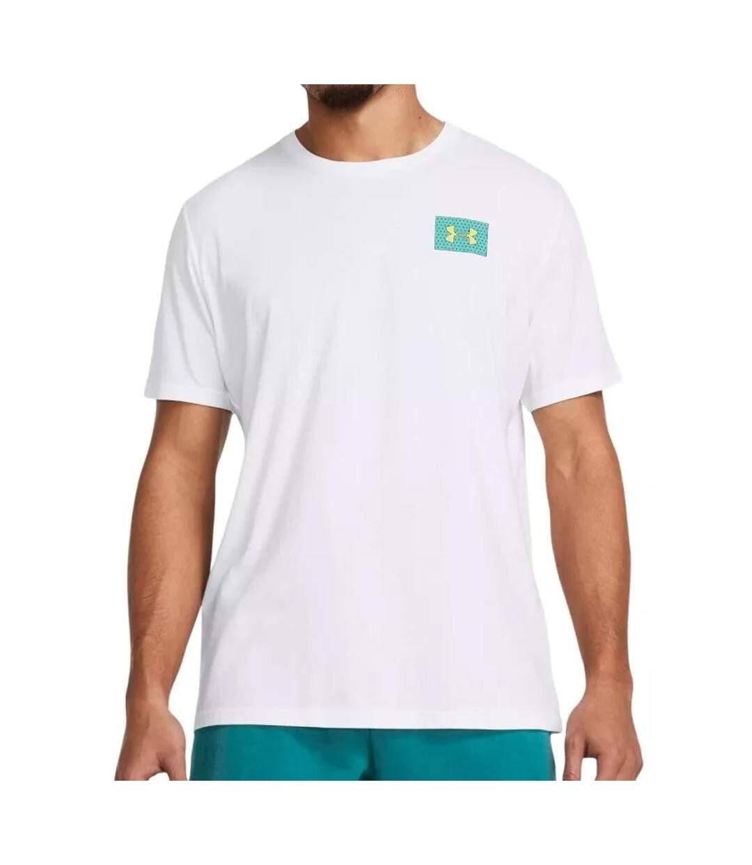 T-shirt Blanc Homme Under Armour Block - L-1