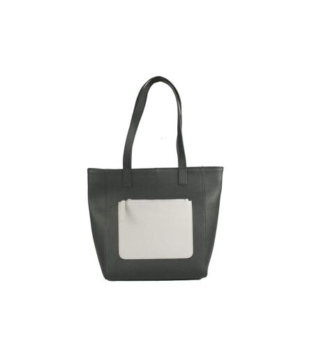 Tote bag polly femme one size gris foncé / blanc Eastern Counties Leather