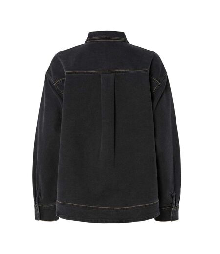 Veste en jean bleu/brut femme pieces pcmathea curved denim