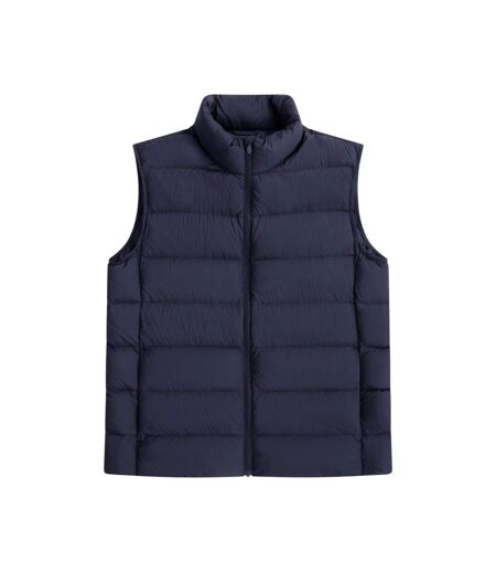 Mens Down Lightweight Gilet Navy Animal