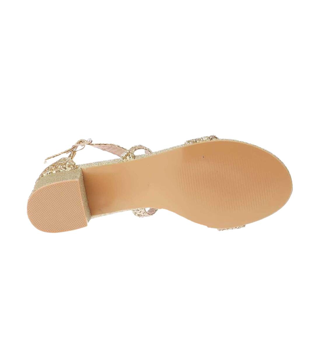 Sandales Style Lanières Femme Jaune Or Where´s That From-4