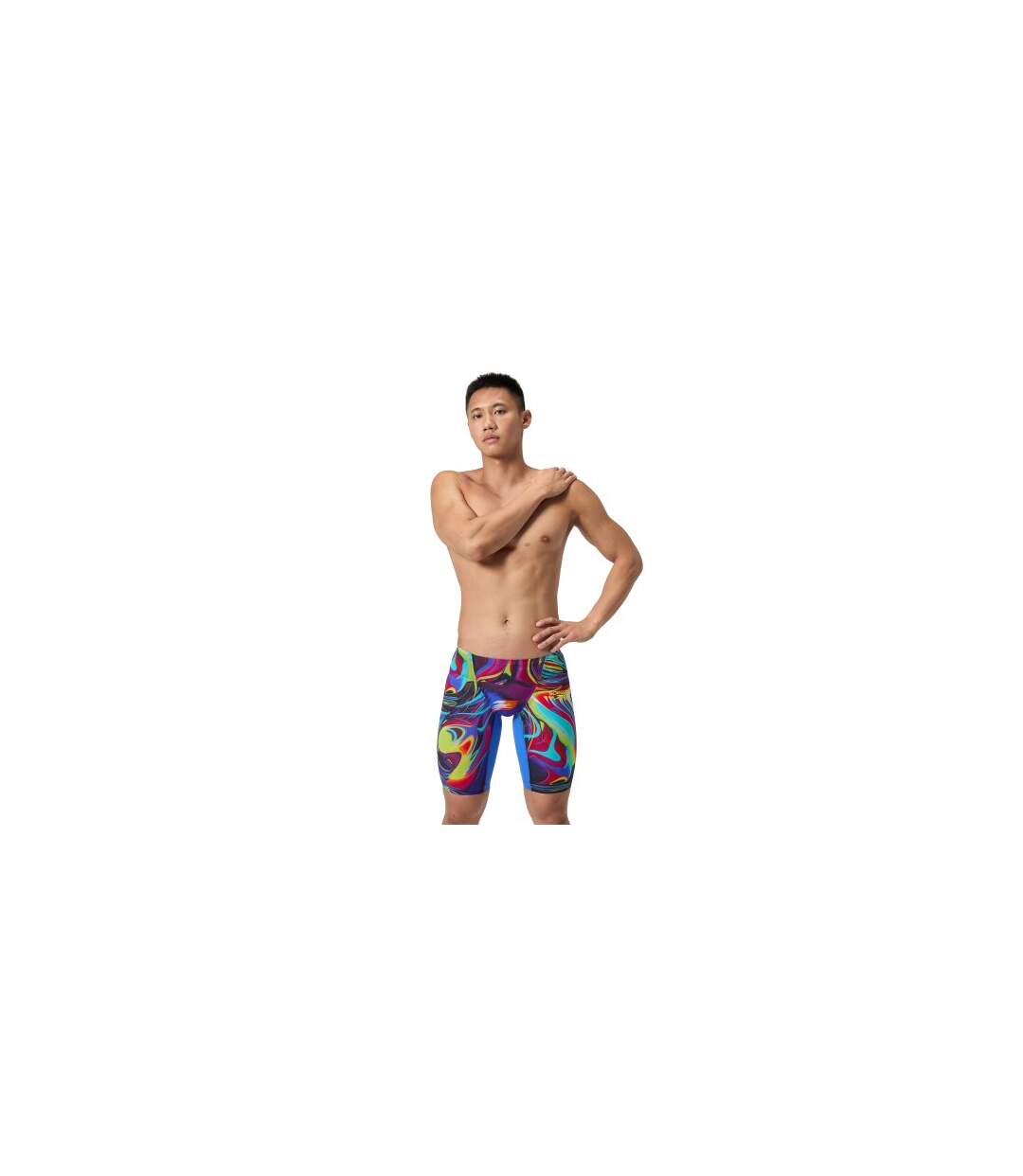 Mens Fastskin Lzr Pure Valor 2.0 Abstract Jammer Shorts Multicoloured Speedo-1