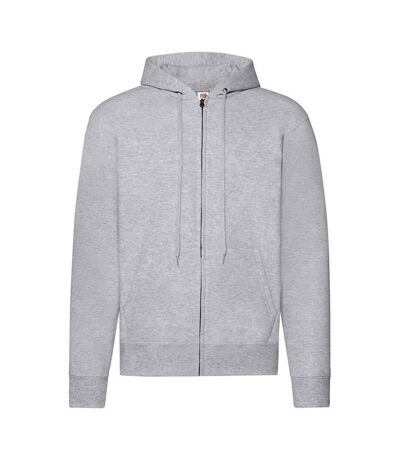 Unisex adult classic hoodie grey heather Fruit of the Loom