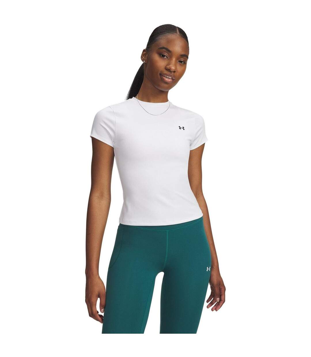 Womens/ladies Motion Emea Gym Top White Under Armour-1