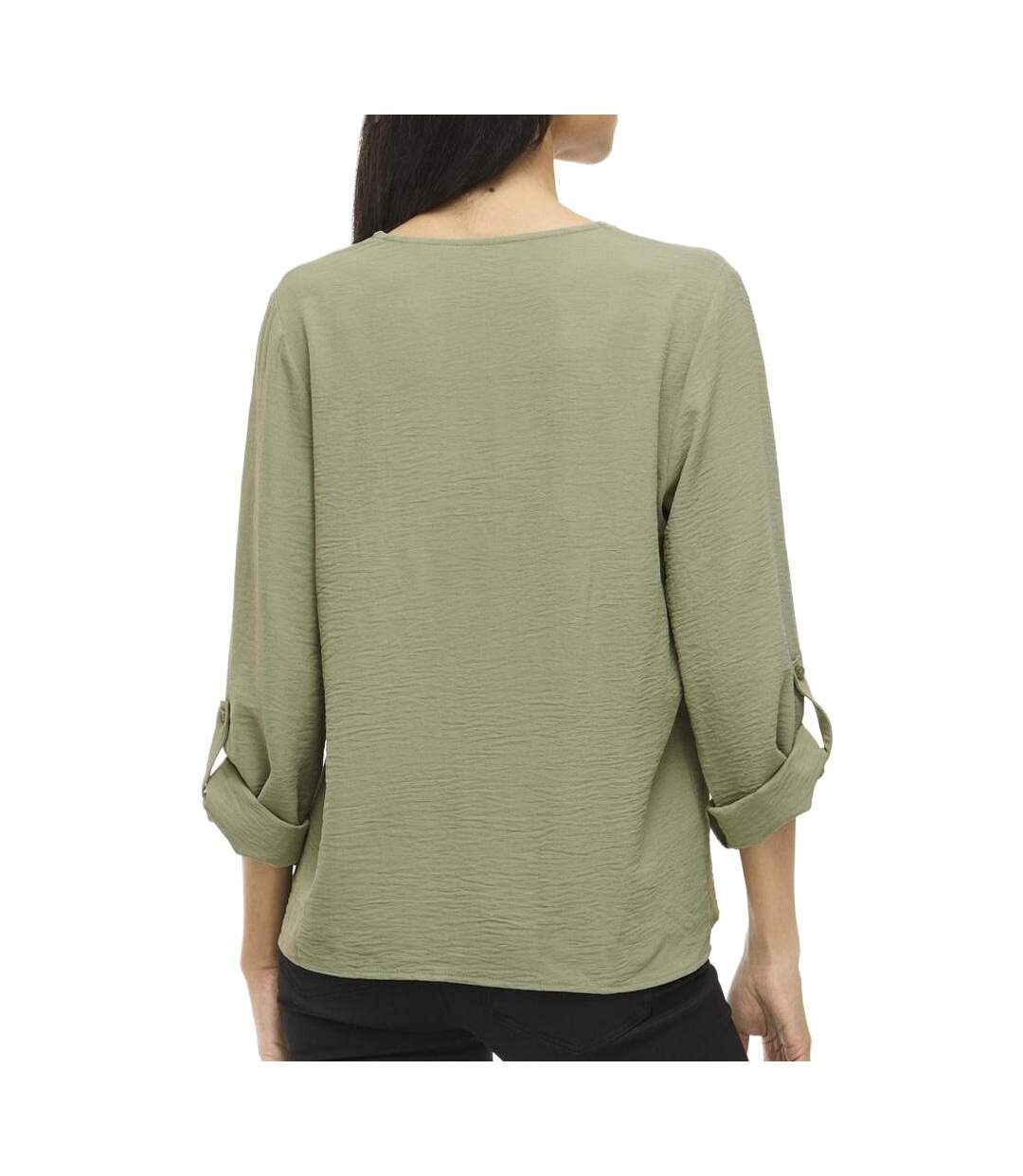 Blouse kaki femme vila josa-2