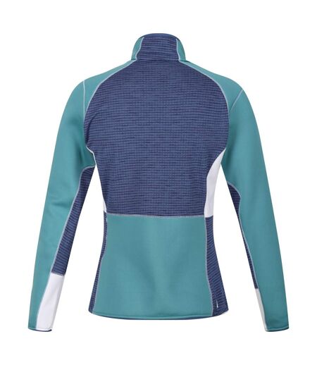 Regatta Womens/Ladies Yare VII Marl Full Zip Soft Shell Jacket (Bristol Blue/Dusty Denim) - UTRG8839