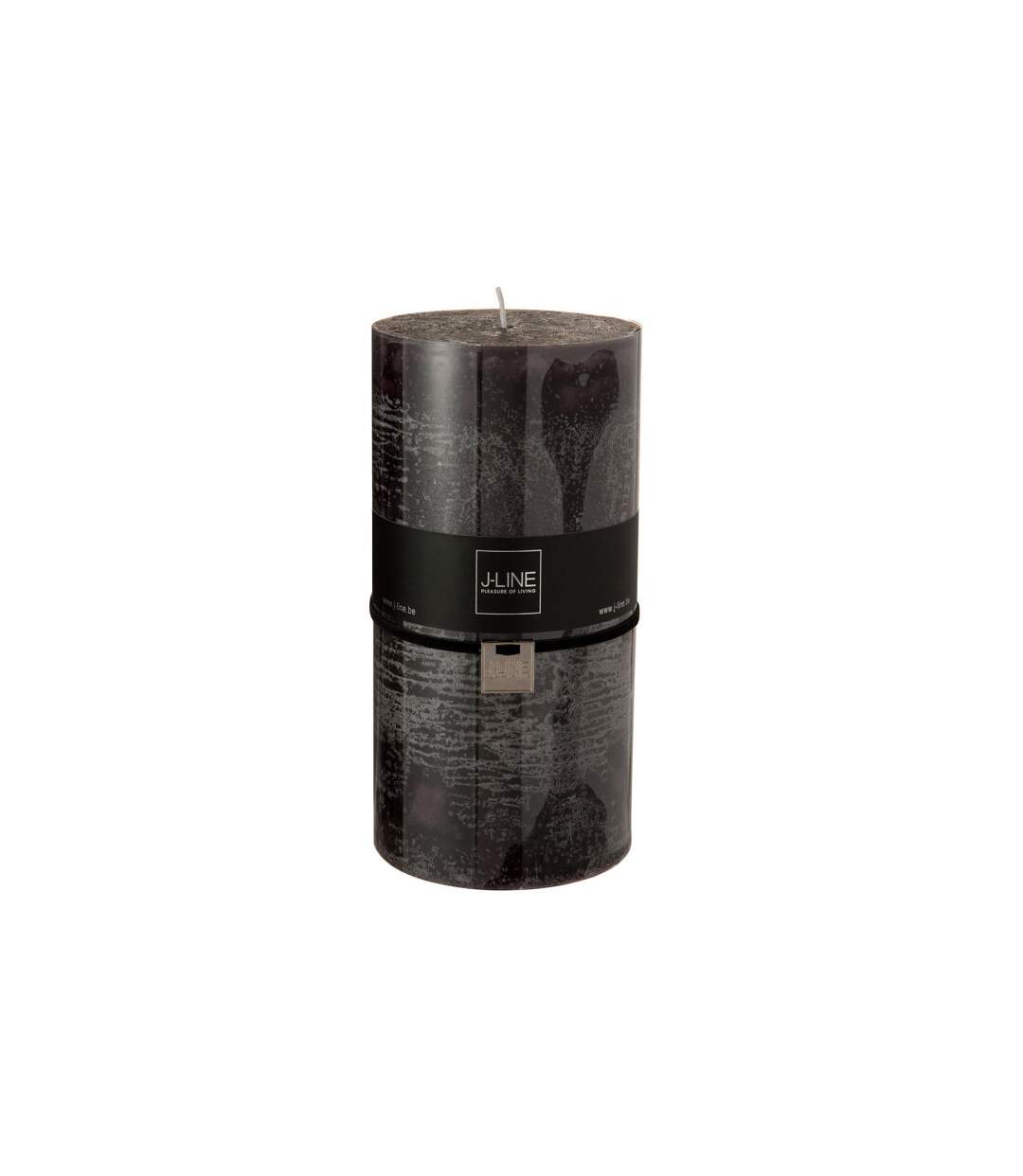 Bougie Cylindrique Déco Junina 20cm Noir Marron-1