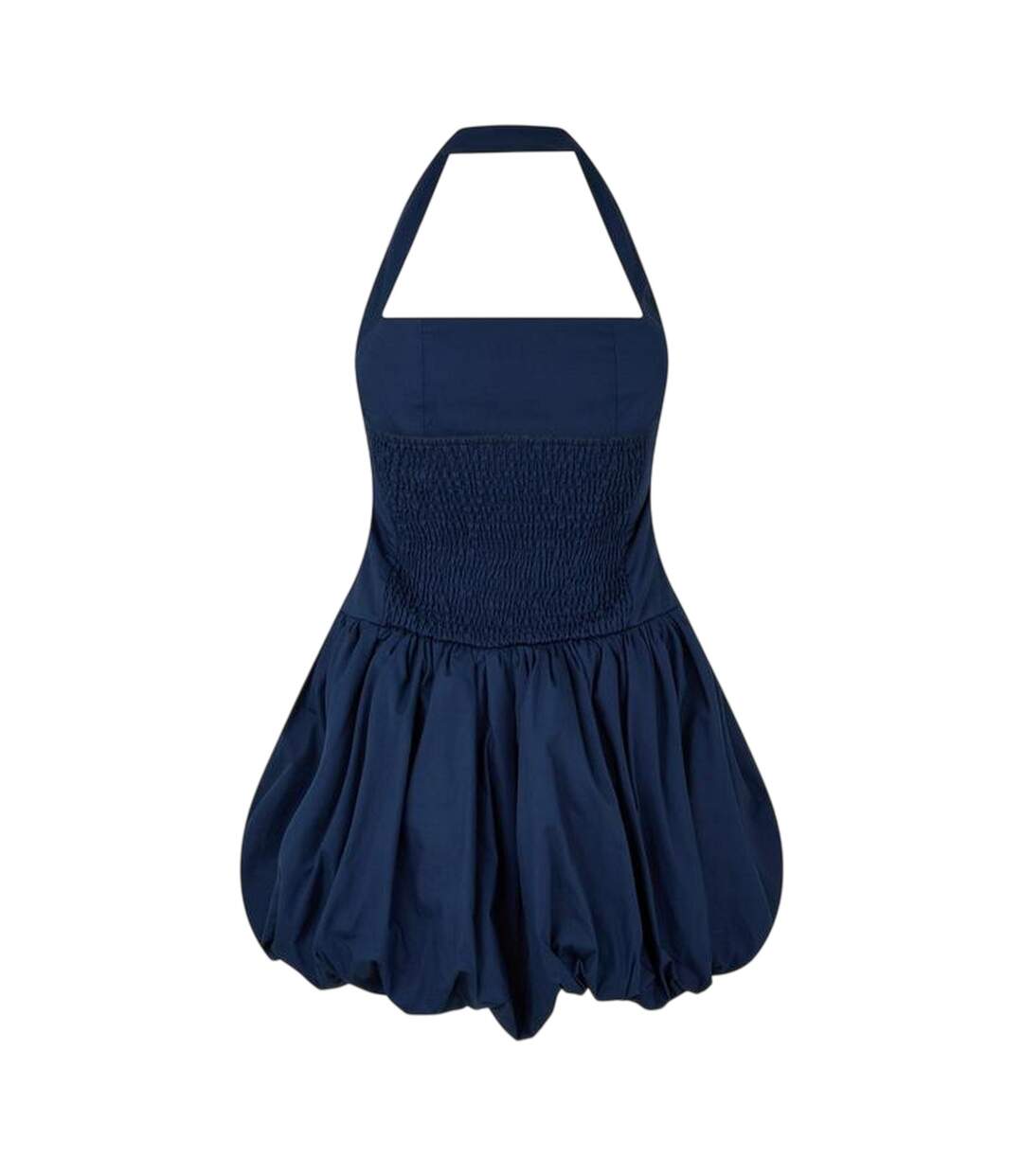 Womens/ladies Halter Neck Mini Dress Navy AmyLynn-3