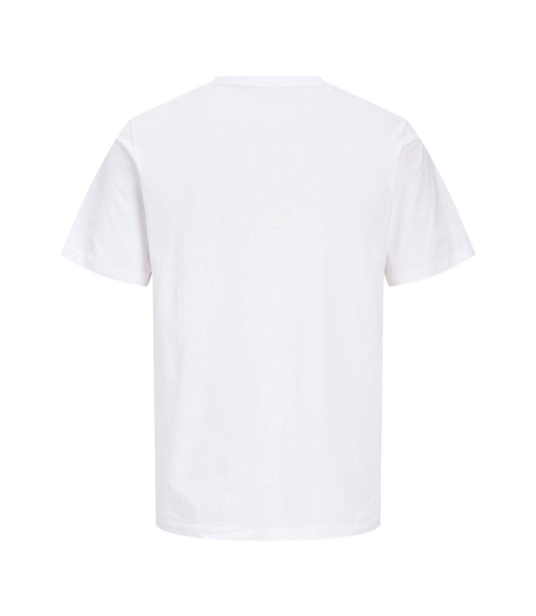 T-Shirt blanc homme jack & jones jjblaze-2