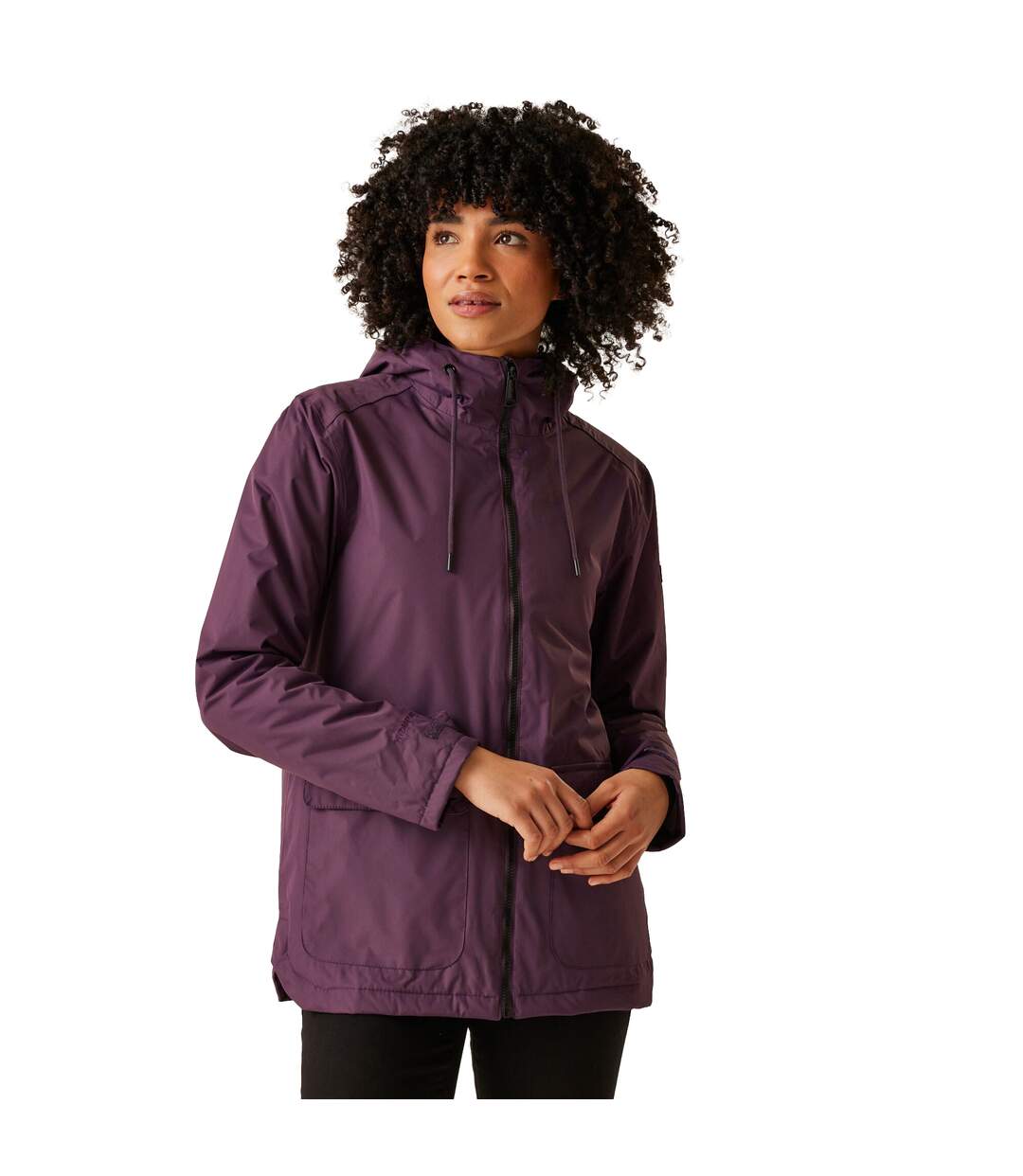 Veste imperméable broadia femme prune foncée Regatta-3