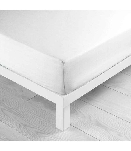 Drap Housse en Coton Biolina 140x190cm Blanc